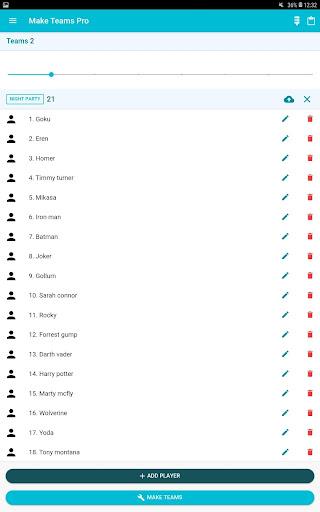 Make Teams Pro - Random Teams - Image screenshot of android app