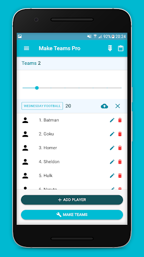 Make Teams Pro - Random Teams - Image screenshot of android app