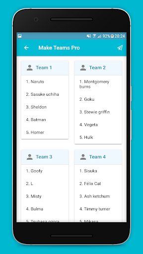 Make Teams Pro - Random Teams - Image screenshot of android app
