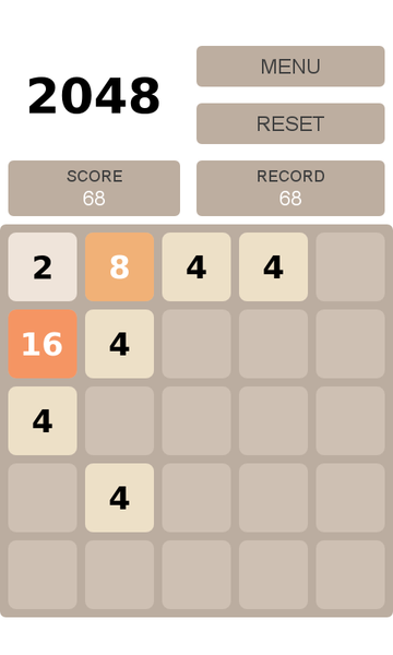 2048 - Image screenshot of android app