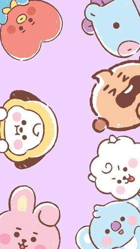 Cute BT21 wallpapers 2K22 - عکس برنامه موبایلی اندروید