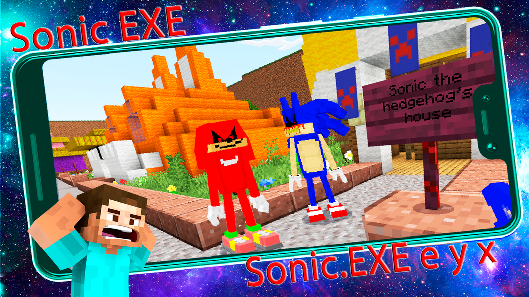 Sonic EXE Horror Minecraft Mod - Image screenshot of android app