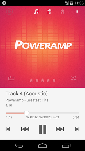 Skin for Poweramp Suru - Image screenshot of android app