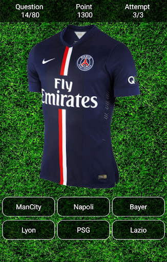 Guess the Football Club Shirt ! - عکس بازی موبایلی اندروید