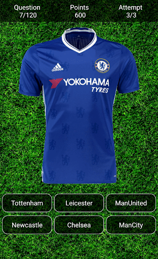 Guess the Football Club Shirt ! - عکس بازی موبایلی اندروید