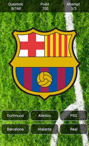 Football Logo Quiz - Guess the football club logo! - Gameplay image of android game