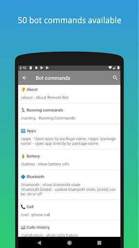Remote Bot - Image screenshot of android app