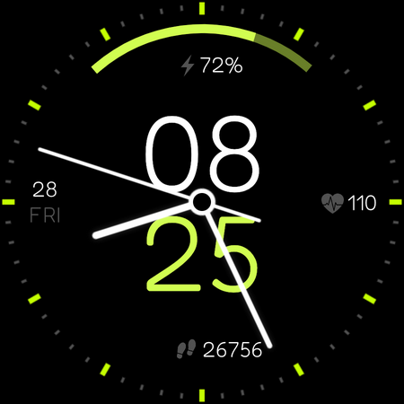 Radiant Digital - watch face - Image screenshot of android app