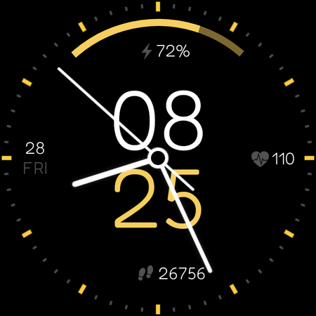 Radiant Digital - watch face - Image screenshot of android app