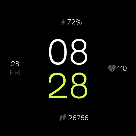 Radiant Digital - watch face - Image screenshot of android app