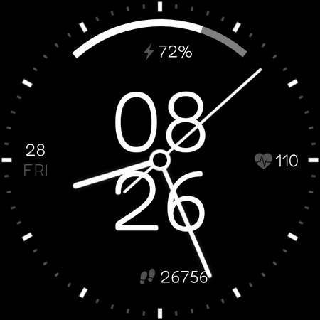 Radiant Digital - watch face - Image screenshot of android app