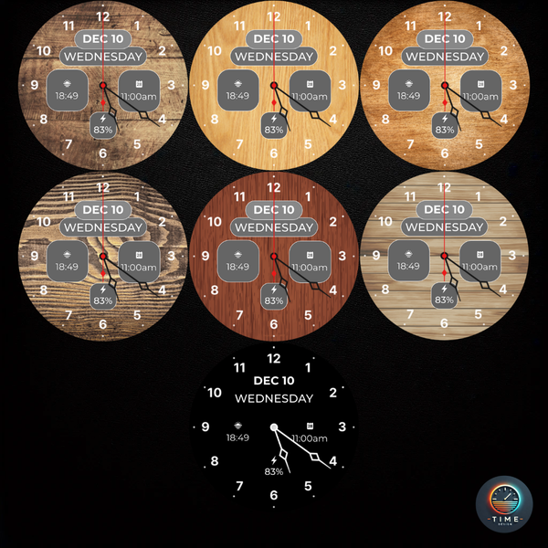 Wood Grain - watch face - عکس برنامه موبایلی اندروید