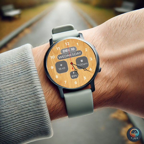 Wood Grain - watch face - عکس برنامه موبایلی اندروید