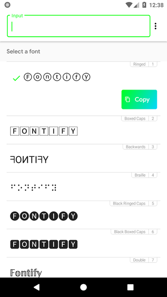 Fontify  - فونت فانتزی اینستاگرام - Image screenshot of android app