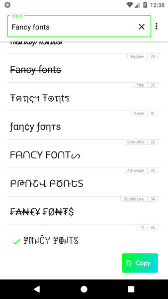 Fontify  - فونت فانتزی اینستاگرام - عکس برنامه موبایلی اندروید
