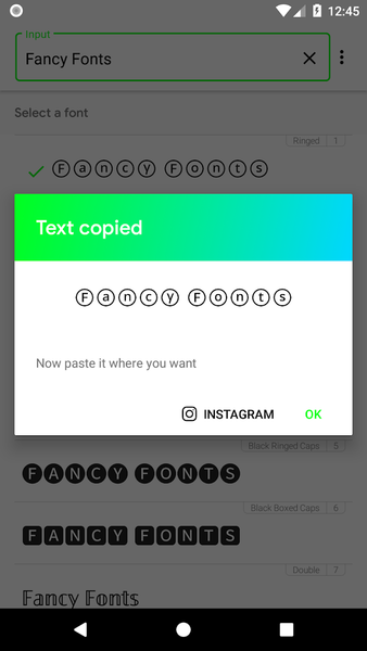Fontify - Fonts for Instagram - Image screenshot of android app