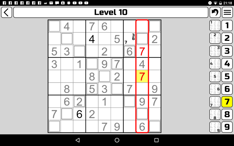 Sudoku X - عکس بازی موبایلی اندروید