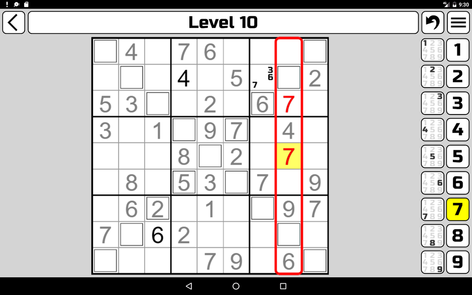 Sudoku X - عکس بازی موبایلی اندروید