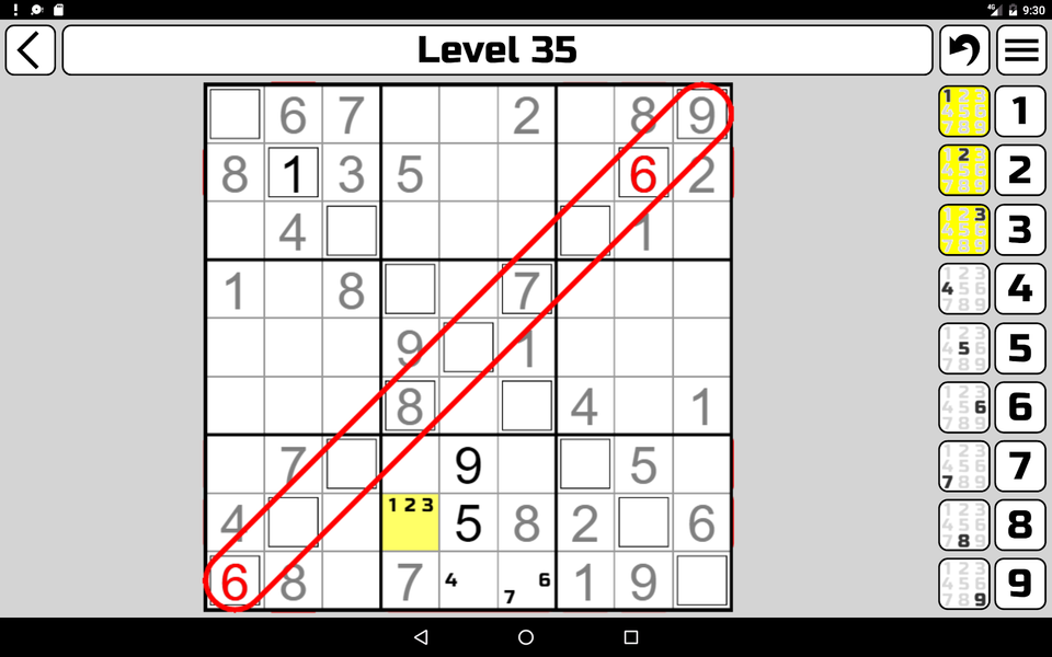 Sudoku X - عکس بازی موبایلی اندروید