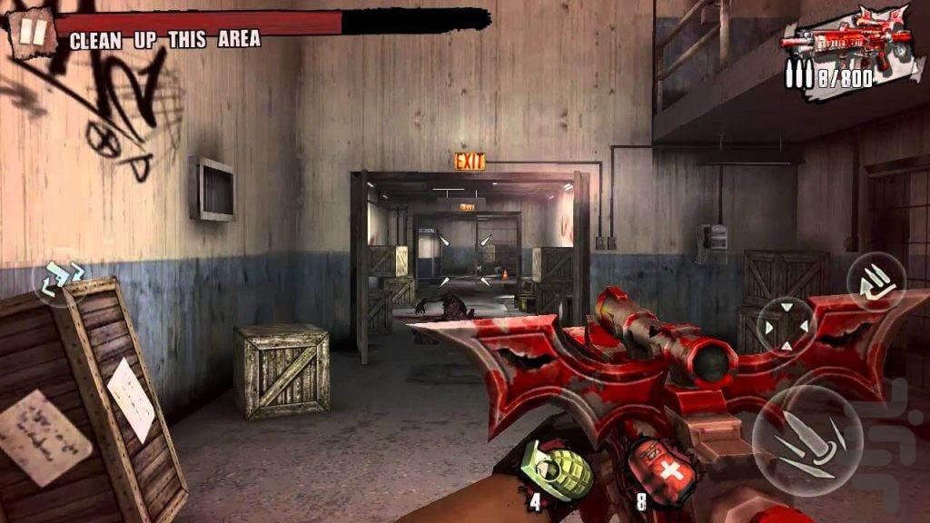 منطقه زامبی : تفنگ بازی - عکس بازی موبایلی اندروید