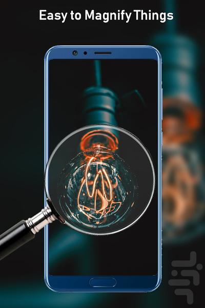 ذره بین قوی - عکس برنامه موبایلی اندروید