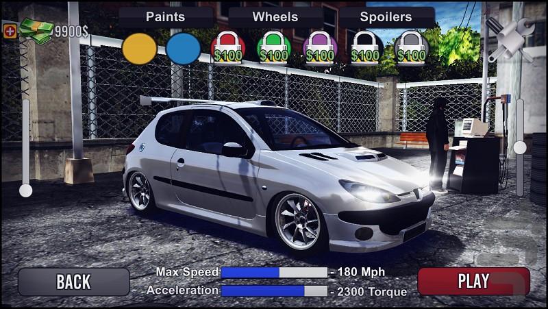 رانندگی با 206 - Gameplay image of android game