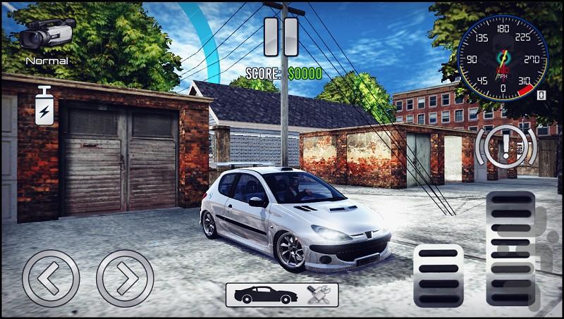 رانندگی با 206 - Gameplay image of android game