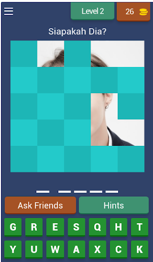 BTS 1v1 games quiz - Image screenshot of android app