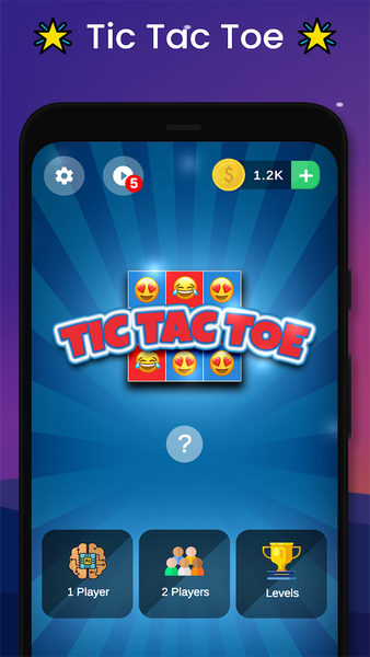 Tic Tac Toe : XO Emoji - عکس بازی موبایلی اندروید