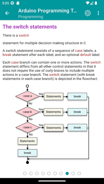 Arduino Programming Tutorial - Image screenshot of android app