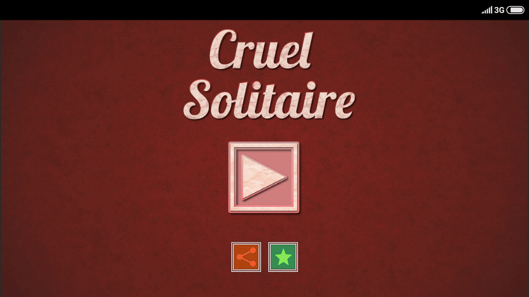 Cruel Solitaire - Gameplay image of android game