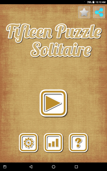 Fifteen Puzzle Solitaire - عکس بازی موبایلی اندروید