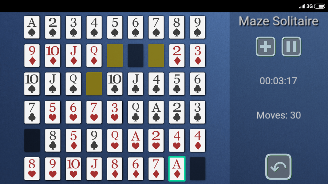 Maze Solitaire - عکس بازی موبایلی اندروید