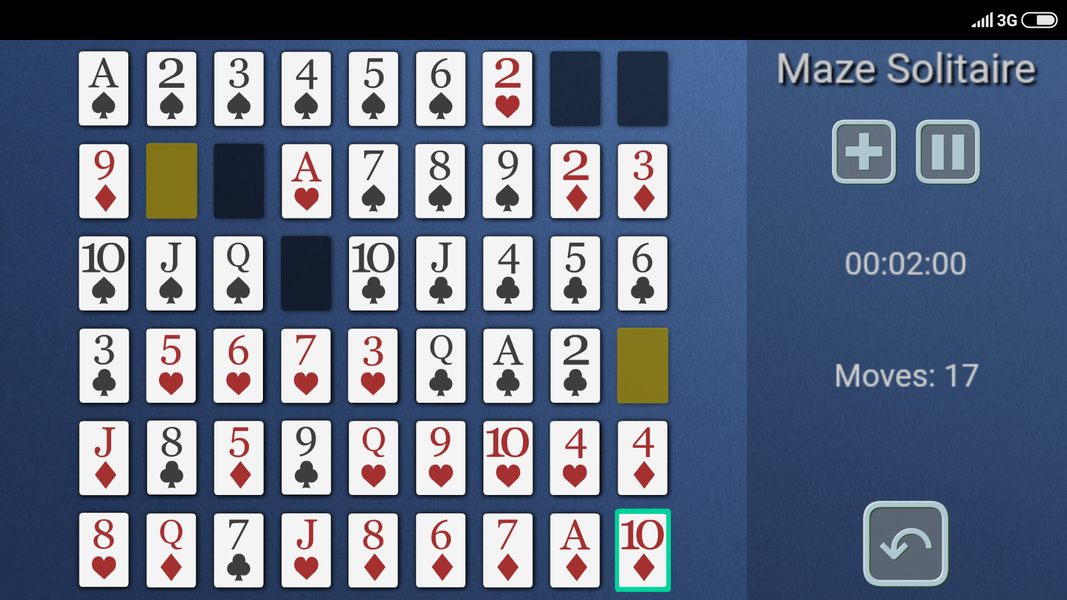 Maze Solitaire - Gameplay image of android game