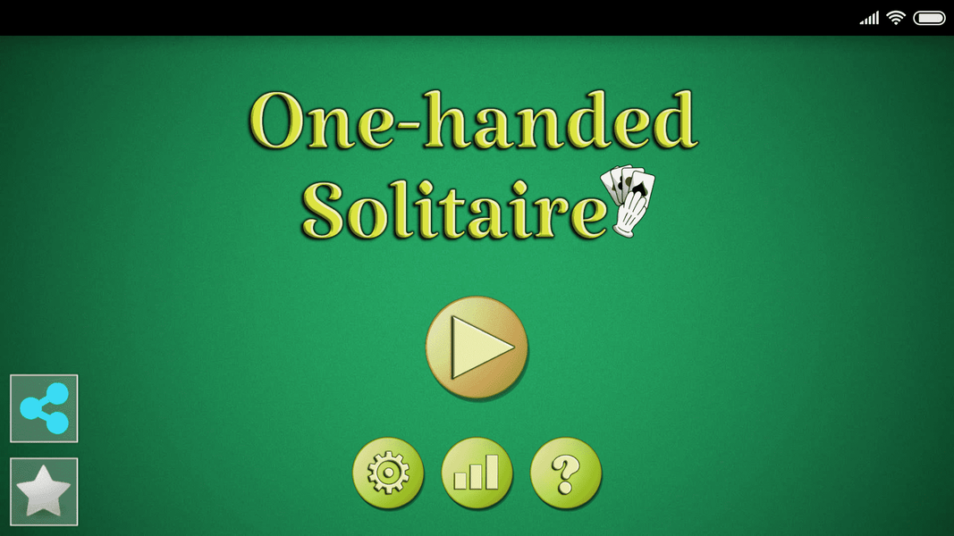 One-handed Solitaire - عکس بازی موبایلی اندروید