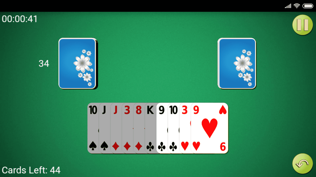 One-handed Solitaire - عکس بازی موبایلی اندروید
