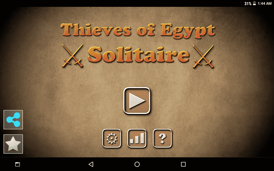 Thieves of Egypt Solitaire - Gameplay image of android game