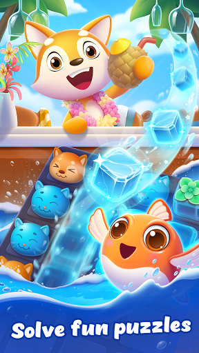 Summer Friends - match 3 game - Gameplay image of android game