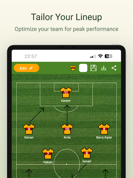Lineup Builder - Image screenshot of android app