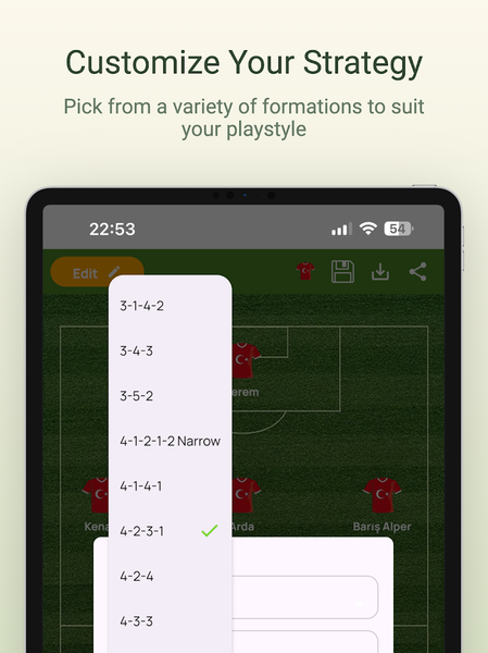 Lineup Builder - Image screenshot of android app
