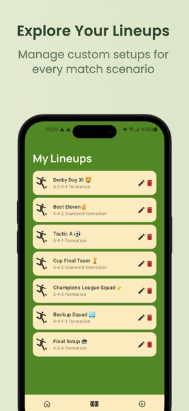 Lineup Builder - Image screenshot of android app