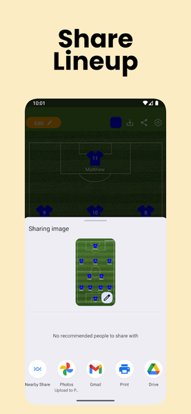 Lineup Builder - Image screenshot of android app