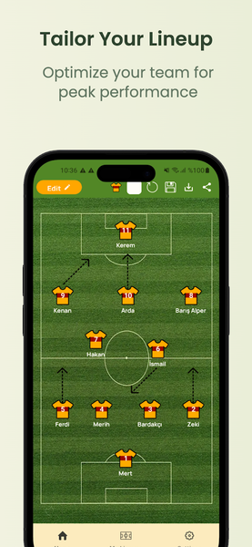 Lineup Builder - Image screenshot of android app