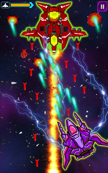 Alien Galaxy Attack: Space Sho - Gameplay image of android game