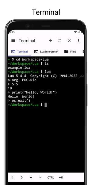 LuaDroid - ide for lua - Image screenshot of android app