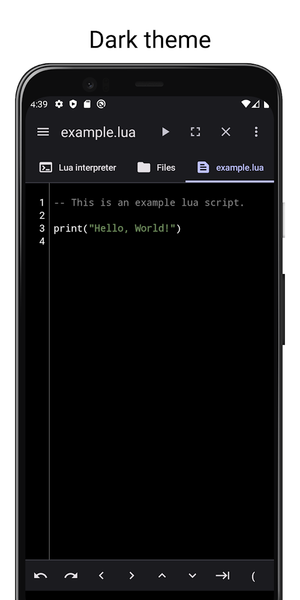 LuaDroid - ide for lua - عکس برنامه موبایلی اندروید