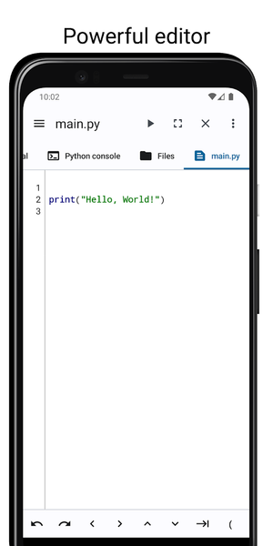 PyCode - ide for python - Image screenshot of android app