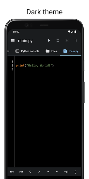 PyCode - ide for python - Image screenshot of android app