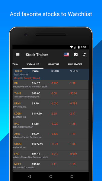 Stock Trainer: Virtual Trading - عکس برنامه موبایلی اندروید