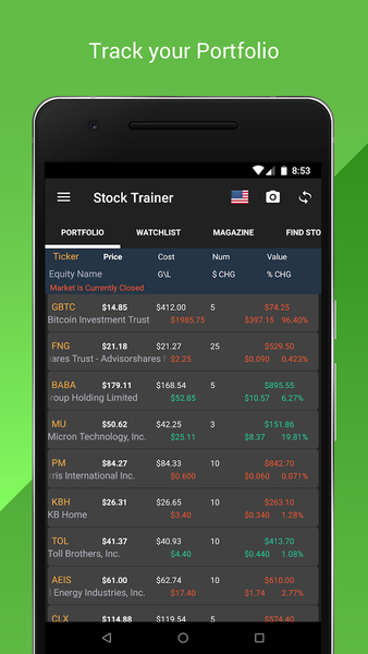 Stock Trainer: Virtual Trading - عکس برنامه موبایلی اندروید